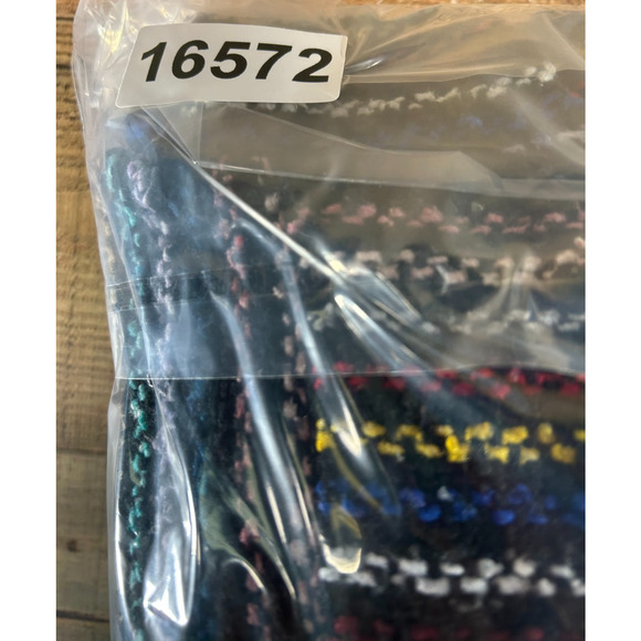 Mr Baja Drug Rug Hoodie Mens Medium Black Rainbow Tapestry Colorful Hippie Boho - Picture 9 of 9